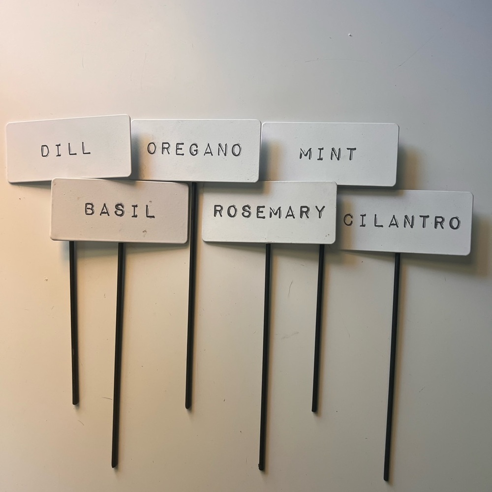 Herb Garden Plant Markers